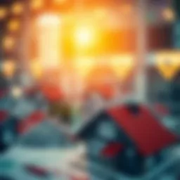 Graph illustrating housing market trends