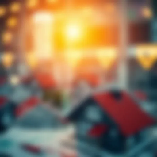 Graph illustrating housing market trends