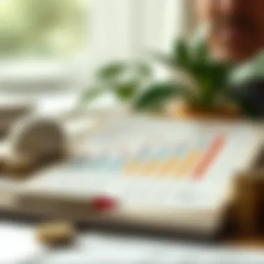 Chart showing investment strategy optimization