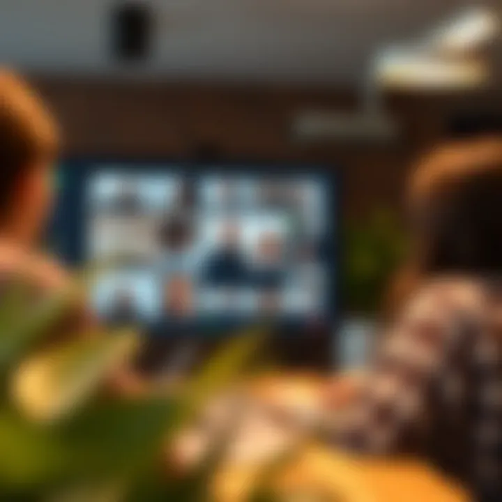 Remote Client Management Virtual meeting platform showcasing client interaction