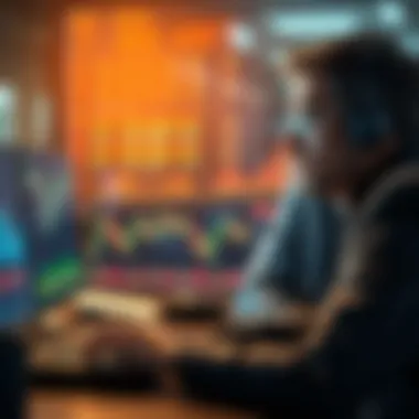 Analyzing Stock Data Trader analyzing data with stock charts