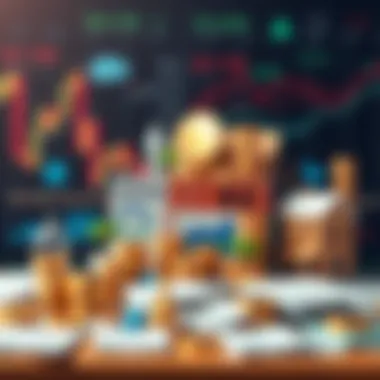 Diversified Investment Portfolio A diversified investment portfolio showing stocks, bonds, and real estate