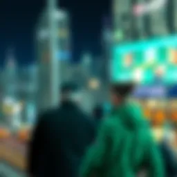 Conceptual illustration of decentralized finance with Chainlink and Robinhood