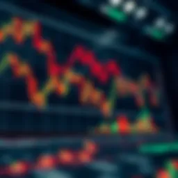 Stock market analysis concept with graphs