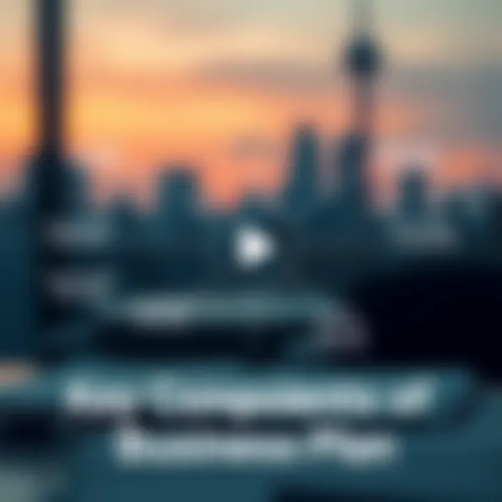 Key Components of a Business Plan Infographic illustrating essential components of a business plan