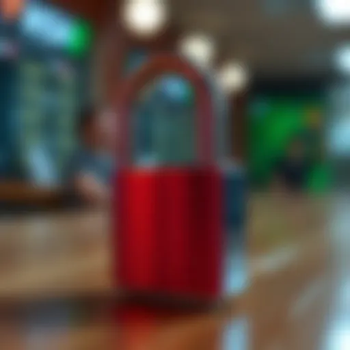 Understanding the Importance of Locking Your Credit Card Secure Credit Card Lock Concept