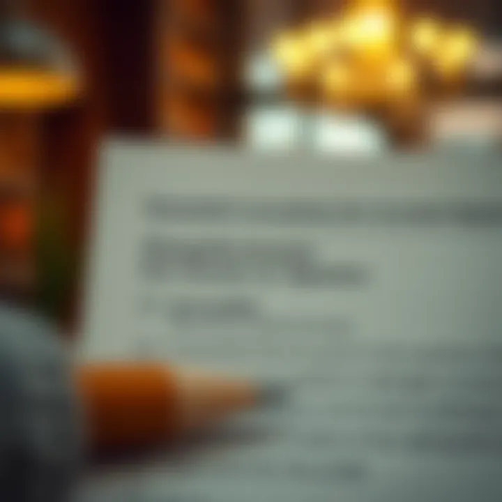 A checklist of requirements for opening a bank account