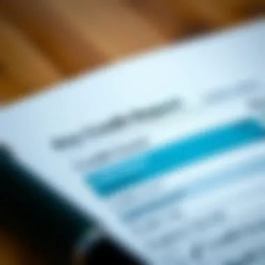 Close-up of a credit report with important metrics highlighted