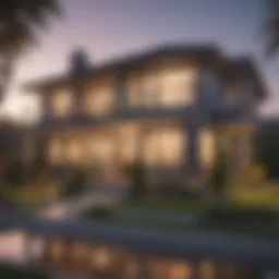 A modern home showcasing various price ranges for potential buyers