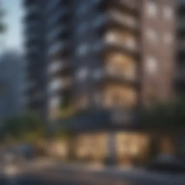 Urban Living: The Allure of Condos Modern condo exterior showcasing urban architecture
