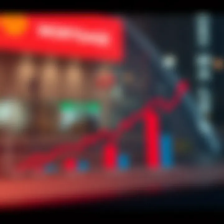 Graph illustrating the impact of economic conditions on mortgage rates