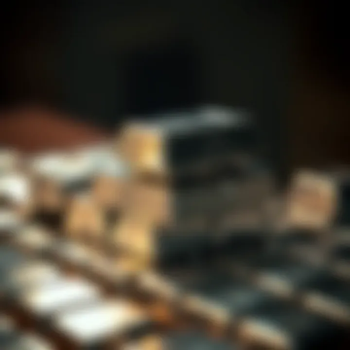 A stack of silver bars gleaming under soft lighting, symbolizing stability and investment potential.