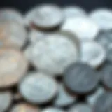 An array of silver coins showcasing their unique designs and historical significance.