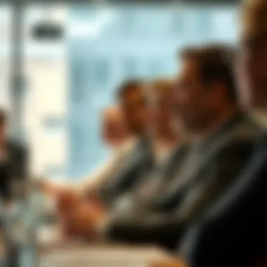 Business Leadership Insights In-depth discussion in a business leadership seminar