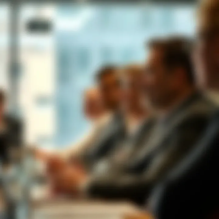 Business Leadership Insights In-depth discussion in a business leadership seminar