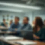 An academic setting showcasing a classroom with engaged learners exploring financial concepts.