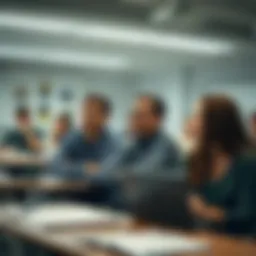 An academic setting showcasing a classroom with engaged learners exploring financial concepts.