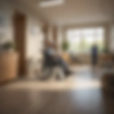 Accessible Healthcare for Peace of Mind Modern healthcare facility emphasizing accessibility for retirees