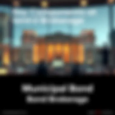 An infographic showcasing the key components of municipal bond brokerage