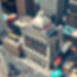 Aerial view of New York Stock Exchange building