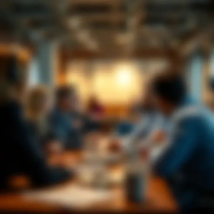 A group discussion on real estate investment strategies