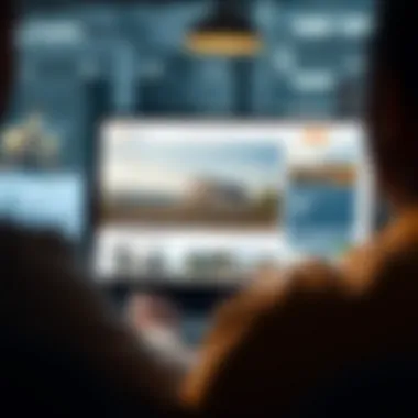 An online course interface for real estate studies