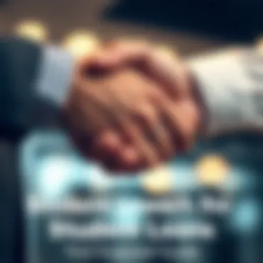 A hand shaking gesture representing partnership