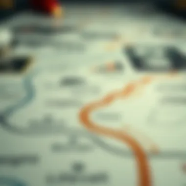 A roadmap indicating steps in the loan process