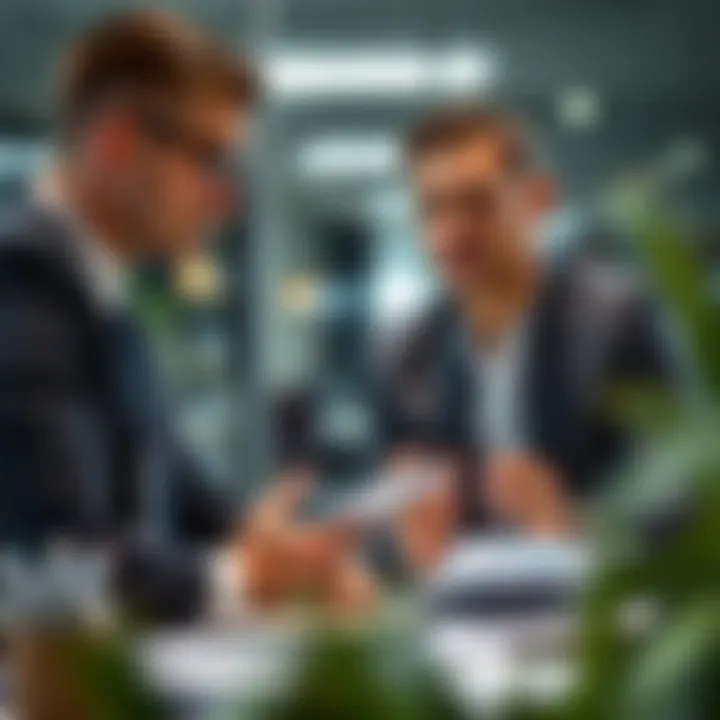 A legal advisor discussing strategies with a client