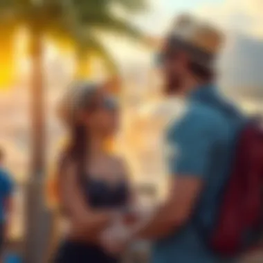 Experiencing the Benefits of VentureOne Rewards Traveler enjoying rewards benefits at a destination