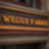 Wells Fargo logo on a bank branch