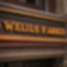 Wells Fargo logo on a bank branch