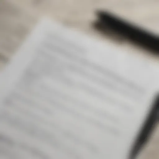 A close-up of a debt collection letter on a desk with a pen beside it.