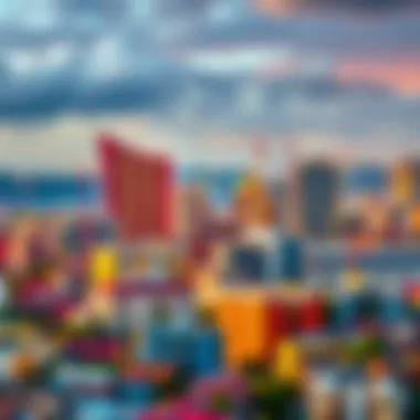 Economic Growth in African Cities Vibrant cityscape representing economic growth in Africa