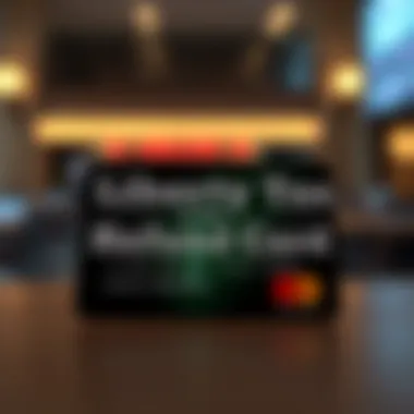 Infographic detailing the benefits of using the Liberty Tax Refund Card.