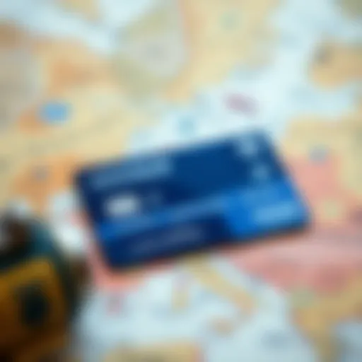 Chase Sapphire Reserve credit card on a travel map