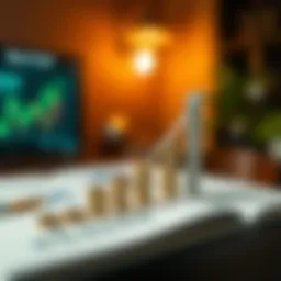 Graphic representation of investment growth trends