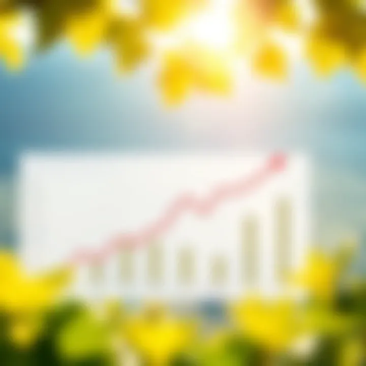 Investment chart illustrating growth in vineyard value