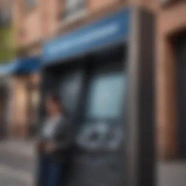 An accessible ATM with clear signage and easy-to-reach buttons