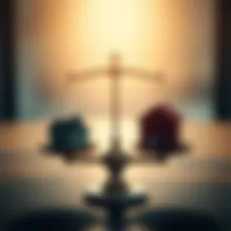 A balanced scale representing risks and benefits in property partnerships