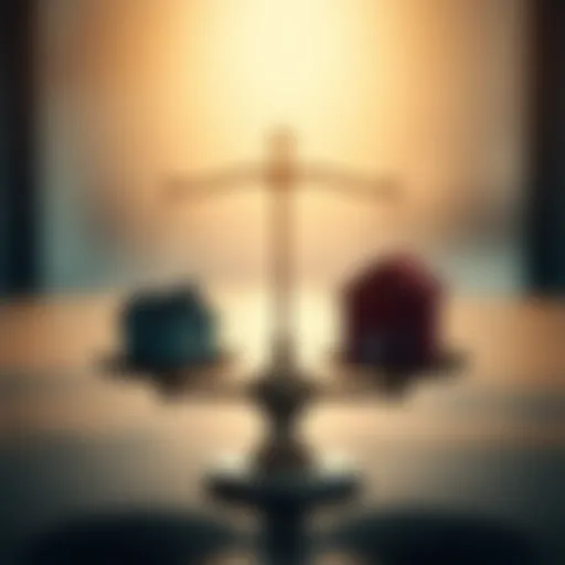 A balanced scale representing risks and benefits in property partnerships