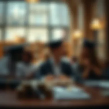 A conceptual image representing financial planning for education