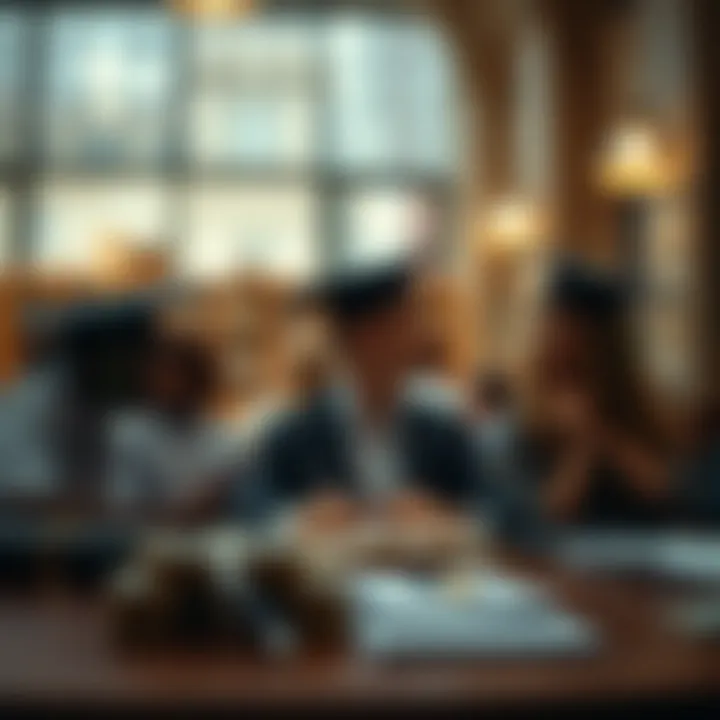 A conceptual image representing financial planning for education