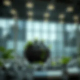 Conceptual illustration of sustainable business practices