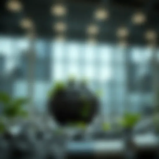 Conceptual illustration of sustainable business practices