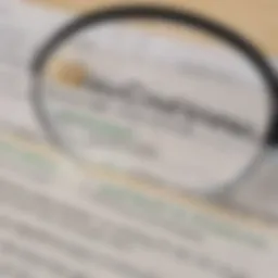 Close-up of a credit report highlighting low scores
