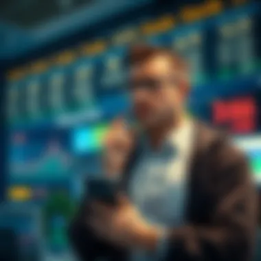 Evaluating Risk Management Strategies A thoughtful trader evaluating risk management strategies