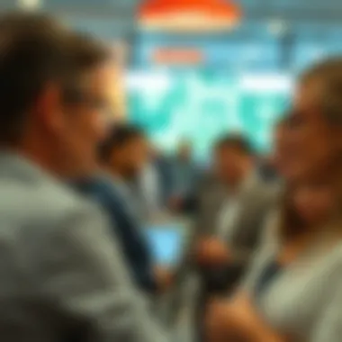 Networking for Investment Opportunities Visual representation of networking and relationship building