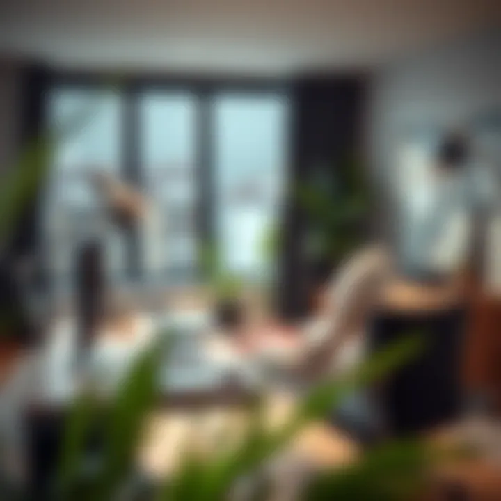 A modern home office setup representing self-employment.