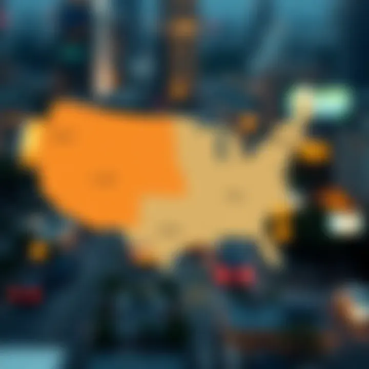 Regional Cost Variations Map showing regional differences in CPA costs